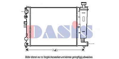 AKS DASIS 060560n -  Радиатор, охлаждение двигателя